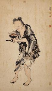 QIPEI GAO 1660-1734,Immortal and Lingzhi,Sotheby's GB 2024-04-09