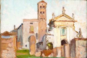 QUAGLIA Carlo 1903-1970,Santa Francesca Romana,c.1950,Bertolami Fine Arts IT 2023-12-15