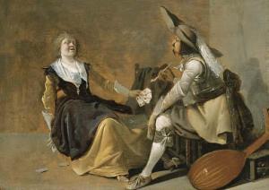QUAST Pieter Jansz 1605-1647,A soldier and a laughing girl in an interior,Christie's GB 2006-04-06