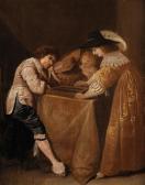 QUAST Pieter Jansz 1605-1647,Coppia che gioca a backgammon,1633,Wannenes Art Auctions IT 2021-03-18