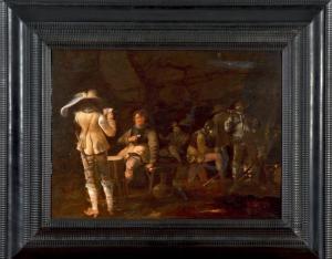 QUAST Pieter Jansz 1605-1647,Militaires dans un corps de garde,Beaussant-Lefèvre FR 2014-05-23