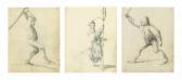 QUAST Pieter Jansz 1605-1647,Three figure drawings from a sketchbook,Christie's GB 2012-07-03
