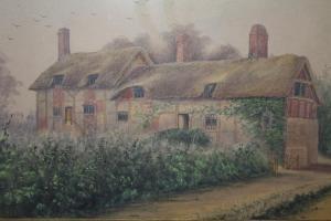 QUATREMAINE William Wells,Study of 'Anne Hathaway's cottage, Shottery',Cuttlestones 2021-06-03
