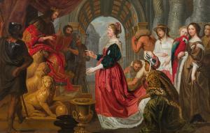QUELLINUS Erasmus II 1607-1678,Salomon und die Königin von Saba,im Kinsky Auktionshaus AT 2023-11-28