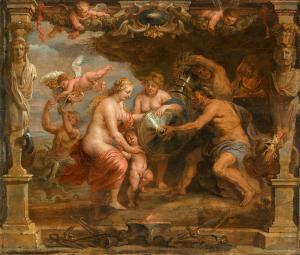 QUELLINUS Erasmus II 1607-1678,Thetis Recieving Weapons for Achilles,Lempertz DE 2022-05-21