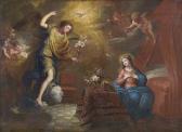 QUELLINUS Jan Erasmus Ceder 1634-1715,The Annunciation.,1675,Galerie Koller CH 2006-03-20