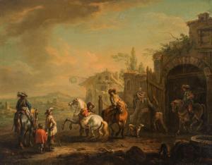 QUERFURT August 1698-1761,Before the ride,im Kinsky Auktionshaus AT 2022-12-06