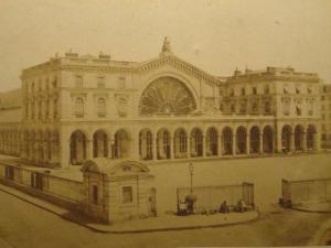 QUINET Achille 1831-1900,Gare du chemin de fer de Strasbourg à Paris,1854,Piasa FR 2011-02-04