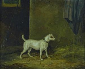 QUINTON Jean Henri 1851-1901,Terrier in a stable,1875,Burstow and Hewett GB 2018-07-26