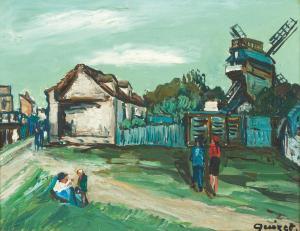 QUIZET Alphonse Leon 1885-1955,Moulin à Montmartre,AuctionArt - Rémy Le Fur & Associés FR 2023-12-12