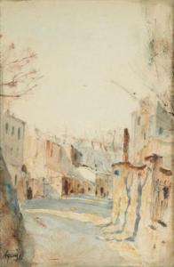 QUIZET Alphonse Leon 1885-1955,Une rue,Millon & Associés FR 2016-03-23