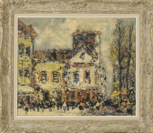 RÉMY Jean 1893,Impressionist-style Parisian street scene,1893,Eldred's US 2016-09-23