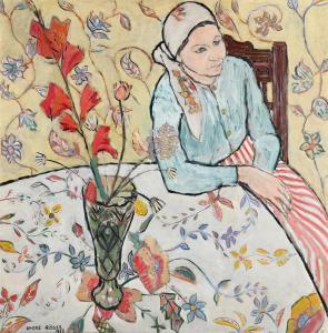 RÖDER Endre 1933,PORTRAIT OF A SEATED LADY,1958,Dreweatts GB 2022-12-02