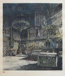 RÖHLING Vladislav 1878-1949,Svatováclavská kaple v katedrále svatého Víta na H,Vltav CZ 2017-09-22