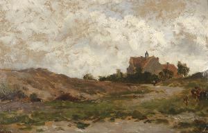 RÖTH Philipp 1841-1921,Landschaft mit Gehöft,1908,Winterberg Arno DE 2023-10-21