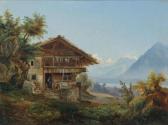 RÖTTER PAUL 1806-1895,Pair of works: Stockhorn and Châlet with Niesen,Galerie Koller CH 2016-12-01