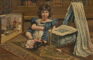 Rønne Svend 1800-1800,Enfant et ses jouets,1895,Artcurial | Briest - Poulain - F. Tajan 2013-02-06