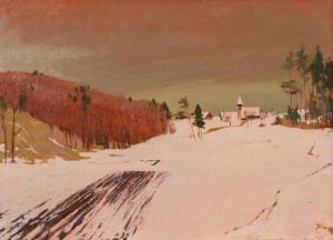 RÜEGG Ernst Georg,Winterlandschaft bei Opfikon,1921,Beurret Bailly Widmer Auctions 2022-11-04