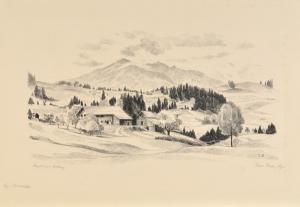 Rühle Clara 1885-1947,Allgäu mit Edelsberg,Allgauer DE 2018-01-11