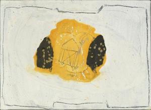 RÜHLE Rütjer 1939,Composition sur fond blanc,1990,Yann Le Mouel FR 2020-06-19