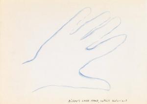 RÜHM Gerhard 1930,Rühm's left hand,1966,im Kinsky Auktionshaus AT 2017-12-06
