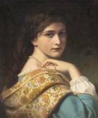RAAB Georg Martin Ignaz,Bildnis einer jungen Dame mit Perlenkette,1870,Palais Dorotheum 2021-03-31