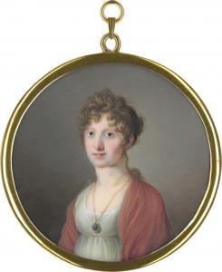 RAABE Joseph, Karl J 1780-1845,Portrait einer jungen Frau,Galerie Bassenge DE 2023-11-30