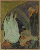 RABAN Zeev 1890-1970,Saul and the Witch of Endor,Shapiro Auctions US 2016-12-10
