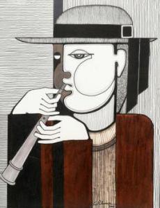 RABANNE Paco 1934-2023,Le musicien au chapeau,2006,Kapandji Morhange FR 2021-06-25