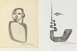 RABANNE Paco 1934-2023,Visages,1952,Adjug'art FR 2023-10-31