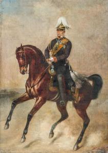 RABE Theodor 1822-1890,Kaiser Wilhelm I. zu Pferd in Uniform und reichem ,Leo Spik DE 2017-06-29