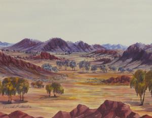 RABERABA Henoch 1914-1975,Gap Near Alice Springs,1960,Leonard Joel AU 2022-04-11