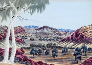 RABERABA Henoch 1914-1975,Ghost Gum, Mac Donnell Ranges, Central Australia,Elder Fine Art 2022-07-10