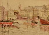 RABERAIN Francisque 1888,Le vieux port et Notre-Dame de la Garde,Etienne de Baecque FR 2014-02-05