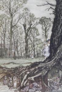 RACKHAM Arthur 1867-1939,Peter Pan in Kensington Gardens,Halls GB 2013-02-27