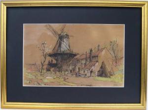 RACKWITSZ Peter 1892-1968,LANDSCAPE WITH WINDMILL,Hood Bill & Sons US 2022-04-05