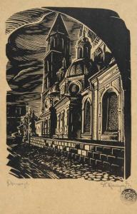 RACZYNSKI Stanislaw,Kaplica Zygmuntowska, z teki Kraków,1939,Sopocki Dom Aukcjny 2023-09-20