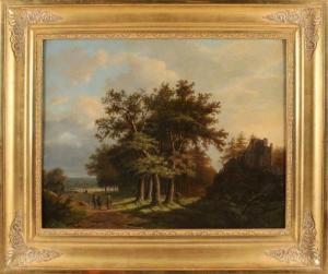 RADEMAKER Hermanus Everhardus 1820-1885,Dutch panoramic landscape with figu,1862,Twents Veilinghuis 2018-10-12