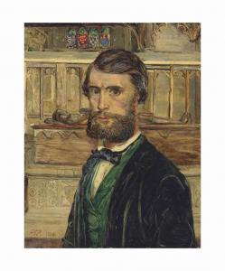 RADFORD Edward 1831-1920,Self-portrait of the artist as a young man,Christie's GB 2017-07-11