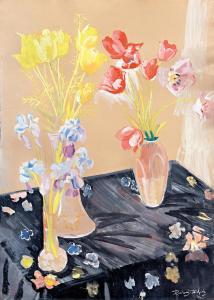 RADNAY Miklos 1900-1945,Tavaszi virágok,1932,Nagyhazi galeria HU 2021-02-24