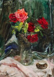RADOMAN Igor Vladimirovich 1921-1992,Still life with roses,1989,Sovcom RU 2024-04-02