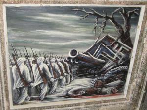 RADULOVICH SAVO 1907,Battle scene with line of soldiers,Ivey-Selkirk Auctioneers US 2009-11-14