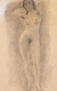 RAEDECKER John 1885-1956,A standing nude,1930,Venduehuis NL 2022-11-17
