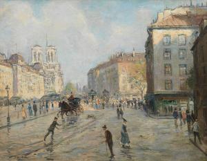 RAFFAELLI Jean Francois,Le quai des Grands Augustins, Paris,Cornette de Saint Cyr 2024-02-21