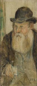 RAFFAELLI Jean Francois 1850-1924,Portrait of an old man wearing a bowler hat,Sotheby's 2007-12-19