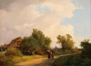 RAFFALT Ignaz 1800-1857,A Hungarian landscape,1849,Palais Dorotheum AT 2023-09-07