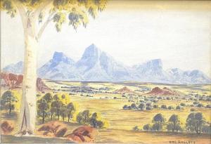 RAGGET Noel 1937-1975,Central Australian Landscape with Ghost Gum,Theodore Bruce AU 2023-03-25