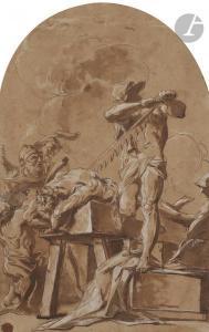 RAGGI Giovanni 1712-1792,Le Martyre de Saint Simon le Zélote,Ader FR 2020-05-29