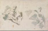 RAGGI Giovanni 1712-1792,Studio di due divinità assise sulle nuvole,Porro & C. IT 2007-11-21