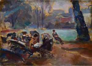 RAGIONE Raffaele 1851-1925,Al parco,Galleria Pananti Casa d'Aste IT 2024-02-16